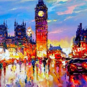 Evening city lights((LONDON)
